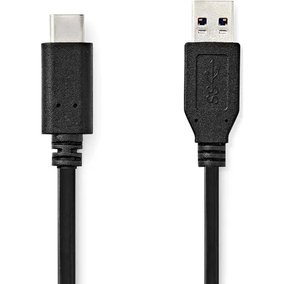 Nedis CCGL61650BK10 USB-C kabel, 1 m, sort