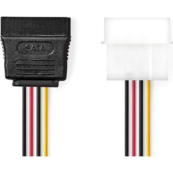 Nedis CCGB73500VA015 Intern Strømkabel, 0,15 m, Guldplateret