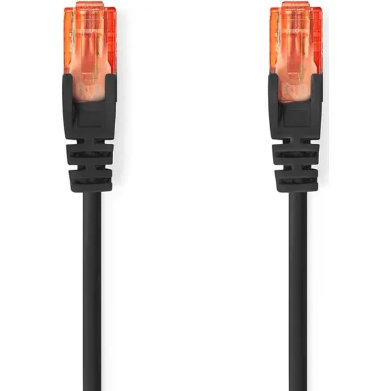 Nedis CCGL85200BK30 Kat 6 Netværkskabel, 3 m, Sort