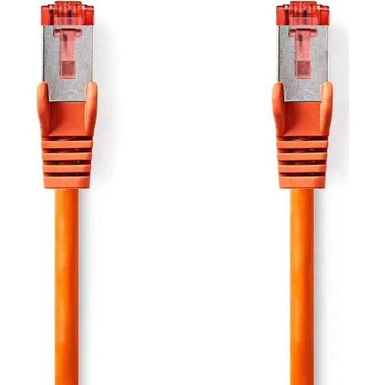 Nedis CCGL85221OG025 Kat 6 S/FTP-netværkskabel, 0,25 m, Orange