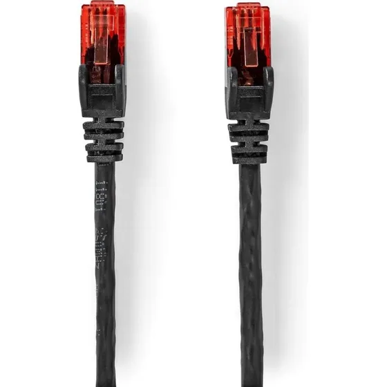 Nedis CCGL85900BK500 Kat 6 netværkskabel, 50 m, sort, udendørs
