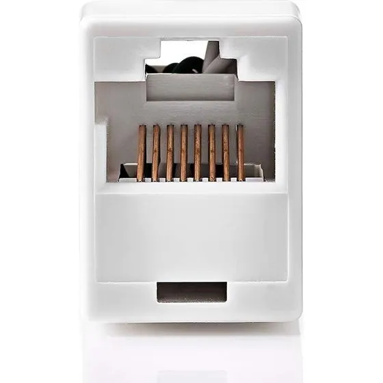 Nedis CCGB89005WT hvid RJ45-kobling, CAT5e, uskærmet