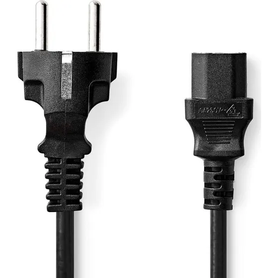 Nedis CEGL10030BK100 10 m strømkabel, sort