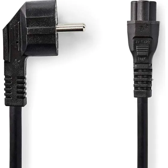 Nedis CEGL10100BK20 vinklet strømkabel 2 m sort