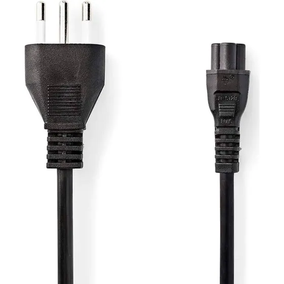 Nedis CEGL11320BK20 Strømkabel, Sort, 2 m, Italiensk Stik