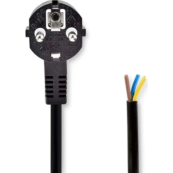 Nedis CEGL10700BK20 2 m strømkabel med jord
