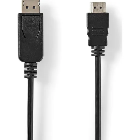 Nedis CCGL37101BK20 DisplayPort til HDMI-kabel, 2 m, 4K@60Hz, sort