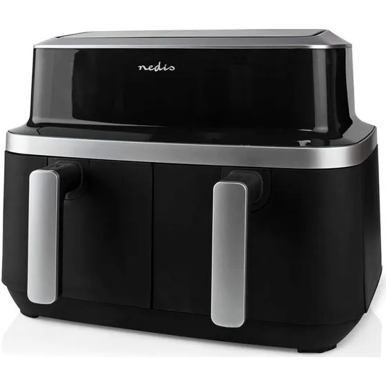 Nedis Dobbelt Varmluftfrituregryde 2x4,2 L, 2600 W, Sort