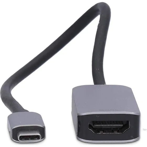 Nedis USB-C til HDMI Adapter, 8K@60Hz, 0,20 m, Nikkelplateret, Sort