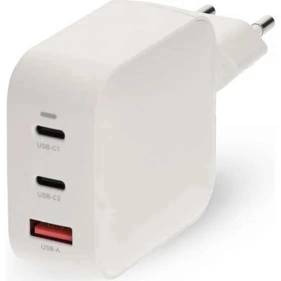 Nedis Vægoplader 100W GaN PD3.0 3-Port USB-C Hvid