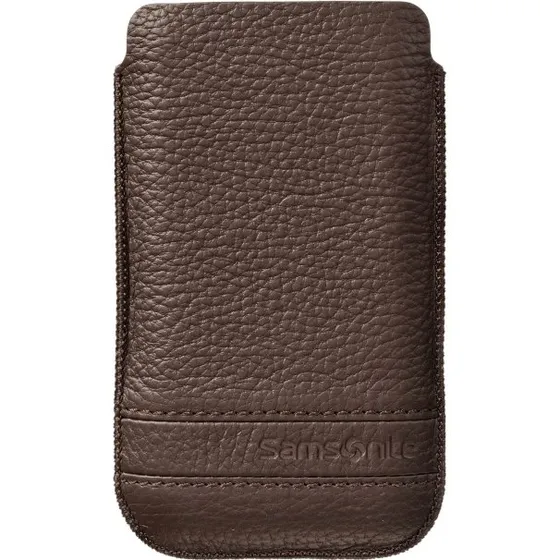 Samsonite Mobile Bag Classic Leather L Brun
