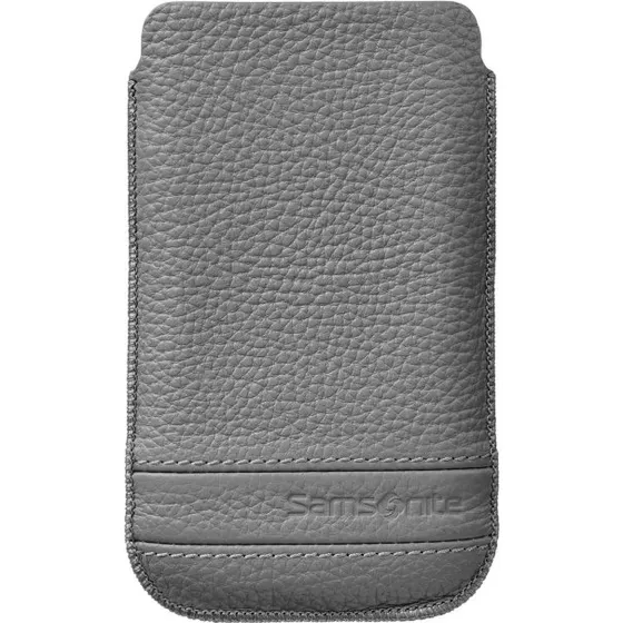 Samsonite Mobile Bag Classic Leather L, Grå
