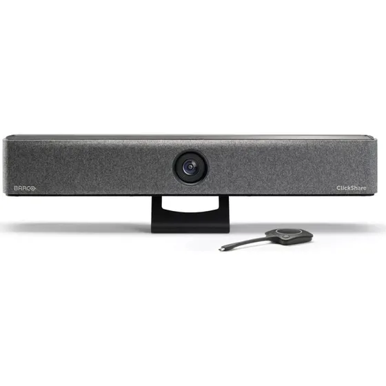 Barco ClickShare Bar Core 6-mikrofon-array, videobar med adapter