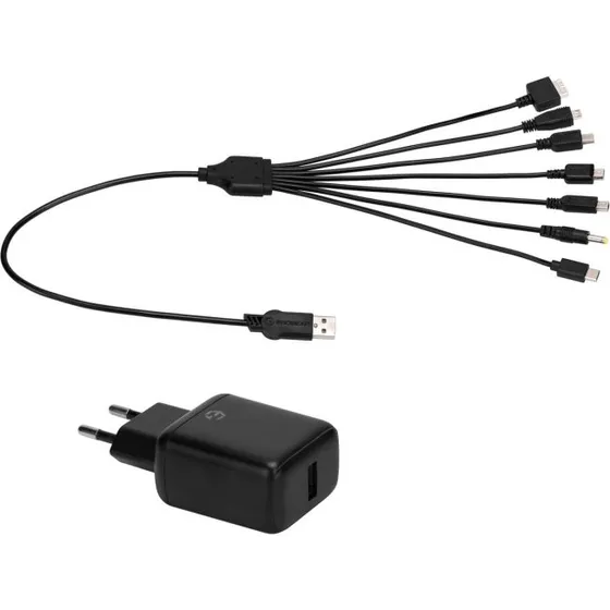EgoGear SCH7 7-i-1 USB-kabel 1,5m (Sort)