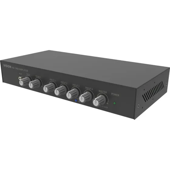 Vision AV-1900 4-kanals mixerforstærker, 100 W, rackversion