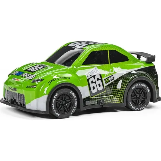 Tec-Toy Mini Rally R/C 1:24 2,4GHz Grøn med Lys