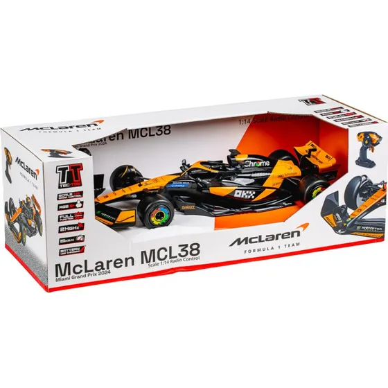 Tec-Toy McLaren MCL38 F1 R/C Bil 1:14 Orange 2,4 GHz