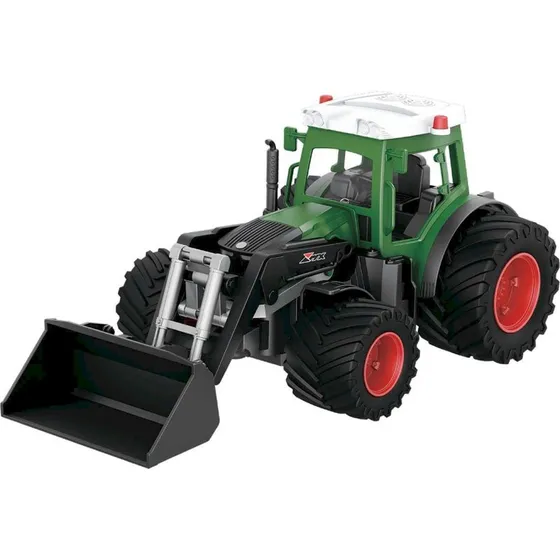 Vestergaard MX RC Constructions Traktor R/C med skovl, grøn, 2,4 GHz, 3,7 V Li-Ion