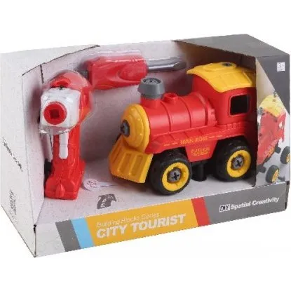 Contruck R/C Tog - Gul/Rød
