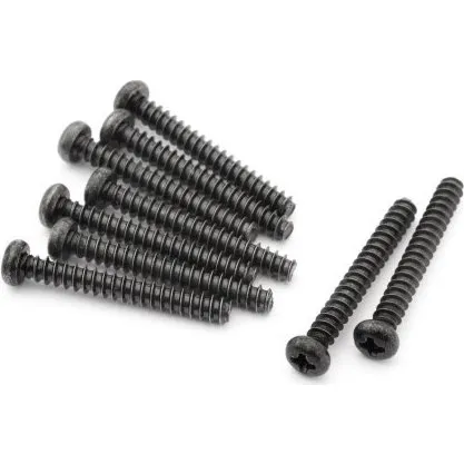 BlackZon Rundspids skruer 2,6×20 mm PBHO