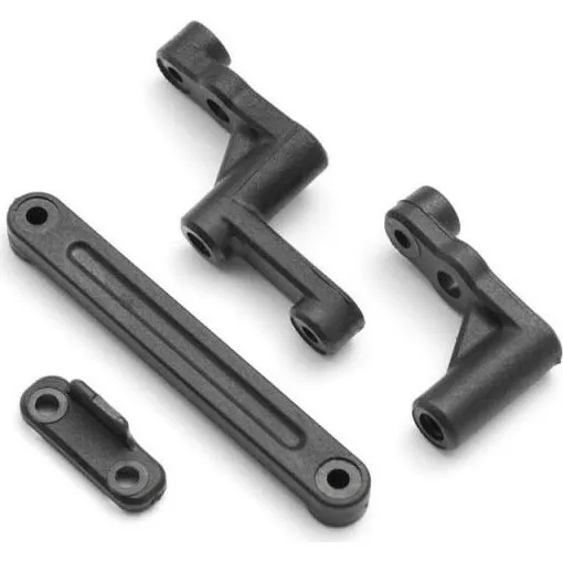 BlackZon Steering Bushes + Ackerman Plate til Slayer (540017)