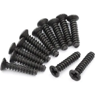 BlackZon KBHO2.6*12mm Selvskærende Skruer, M2,6, Sort