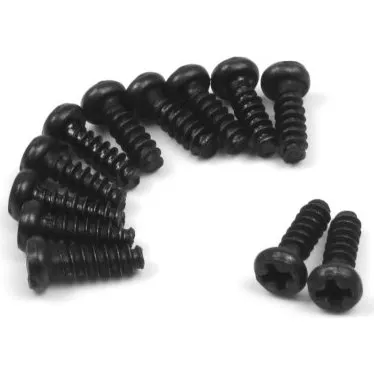 BLACKZON 2,6x8mm Pan Head Selvskærende Skruer (12 stk)
