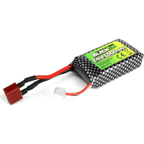 Blackzon LiPo 7.4V 1000mAh T-Stik Batteripakke