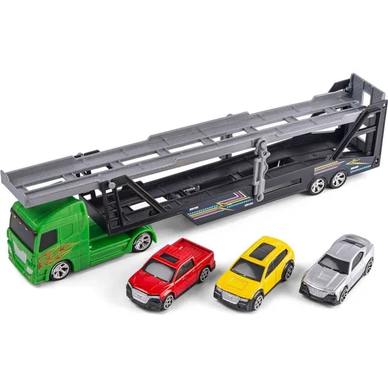 Speed Car Autotransporter med 3 biler, 30 cm