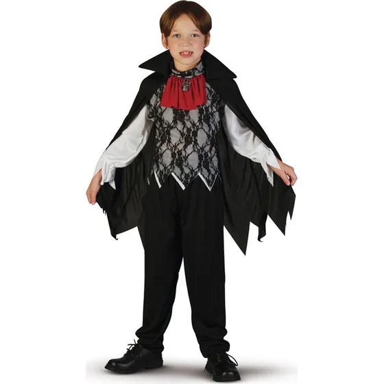 Rio Vampyr Dragt 120 cm med Skjorte, Bukser og Kappe