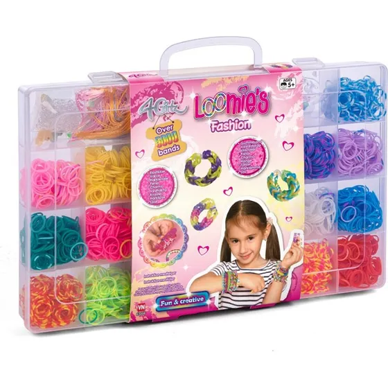 4-Girlz 5000+ Loomies Fashion - Armbåndssæt med 5000+ elastikker