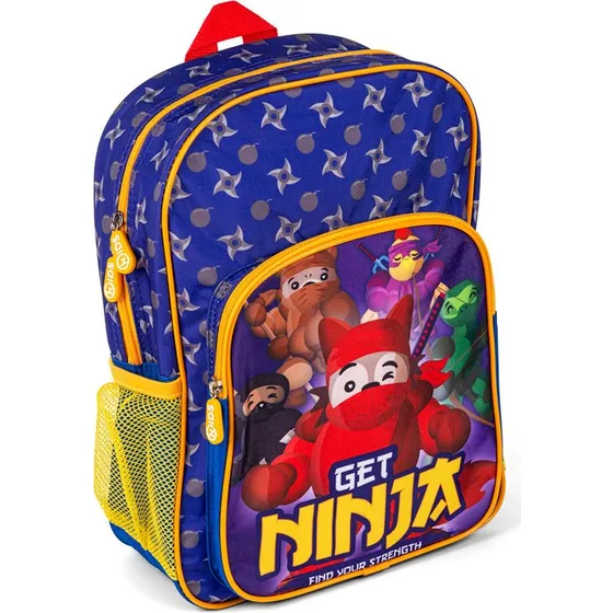 Ninja Rygsæk 36 cm med flaskeholder og frontlomme