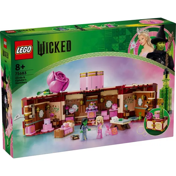 LEGO® Wicked 75683 Glinda & Elphaba's Sovesal – 740 dele (8+ år)