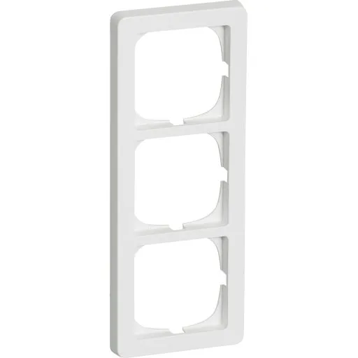 LK Fuga Baseline 63 3-modul hvid ramme