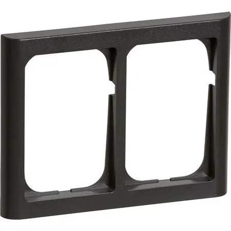 LK Fuga Softline 63 Ramme 2x1,5 Modul, Koksgrå