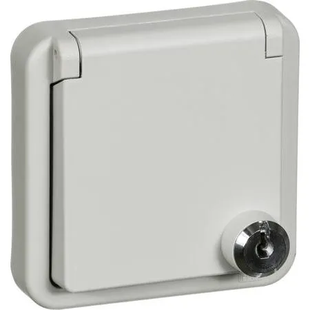 OPUS® 74 Stikkontakt m. Lås 2P+J