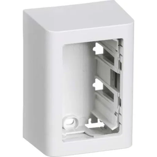 LK Fuga Softline 1,5 modul 49 mm dyb hvid underlag