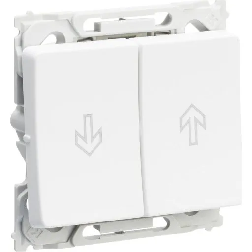 LK Opus 66 Afbryder Jalousi 1 Modul Hvid