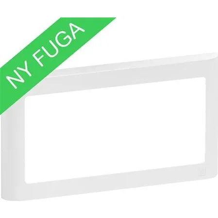 LK Fuga Soft 63 Ramme 1x2 Modul, Vandret, Hvid