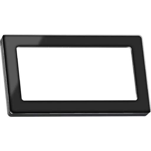 LK Fuga Pure 66 glasramme 1x2 modul, sort