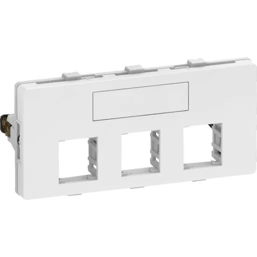 LK FUGA Dataudtag 3xRJ45, 2 modul, hvid