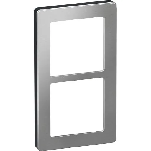 LK Fuga Pure 66 2-modul designramme, stål