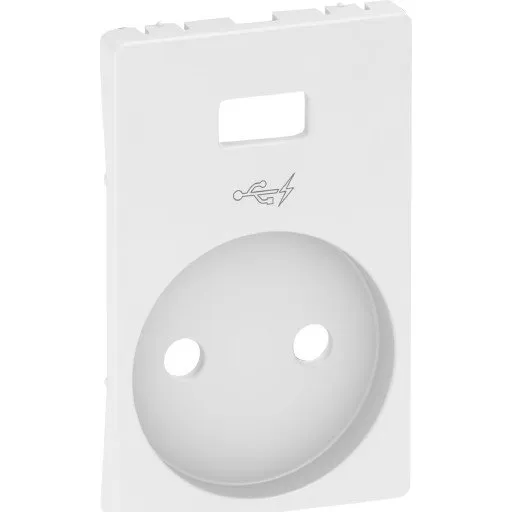 LK Fuga USB Afdækning 1,5 modul, hvid, uden jord