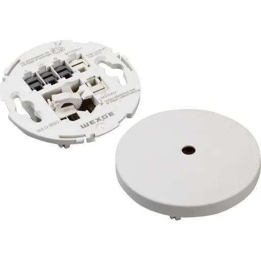 Wexøe Universal Lampeudtag, Hvid, Ø80 mm
