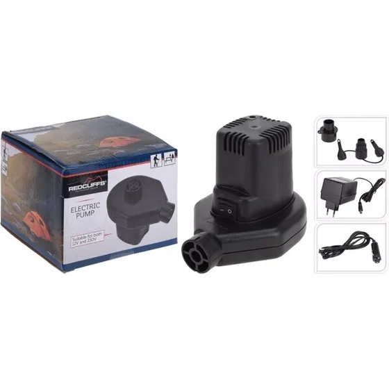 REDCLIFFS Luftmadraspumpe 12/220V – Sort