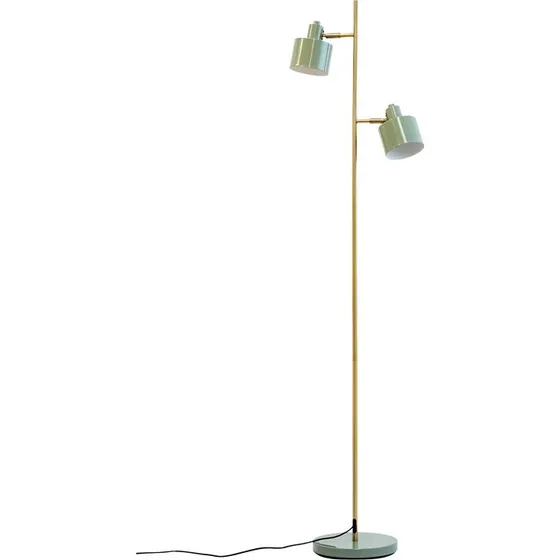 Dyberg Larsen Ocean Gulvlampe, 160 cm, Oliven/Messing