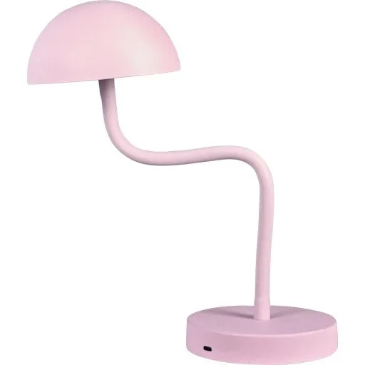 Dyberg-Larsen Fonzy LED-bordlampe, pink, genopladelig