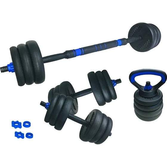 ASG Justerbart Vægtsæt 20 kg Sort/Blå