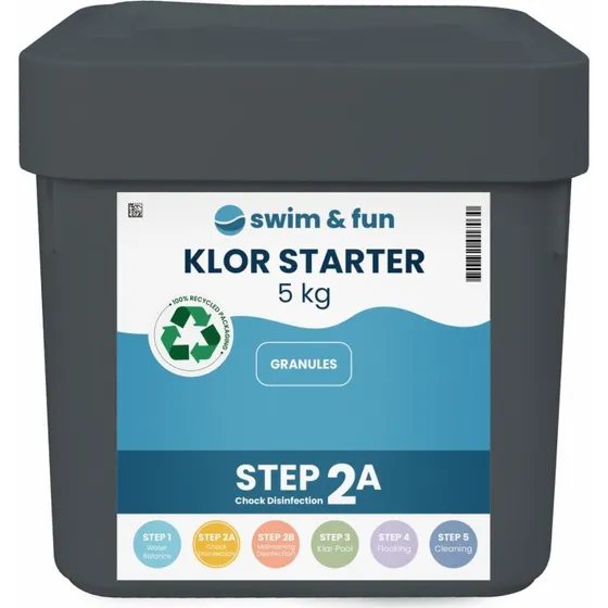 Swim & Fun Klor Starter Hurtigklor Granulat 5 kg