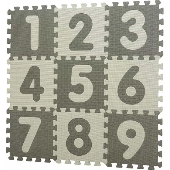 BabyDan Playmat med Tal 90x90 cm